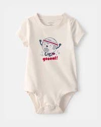 Carter's Baby Soccer Ball Graphic Bodysuit - Ivory - 24M