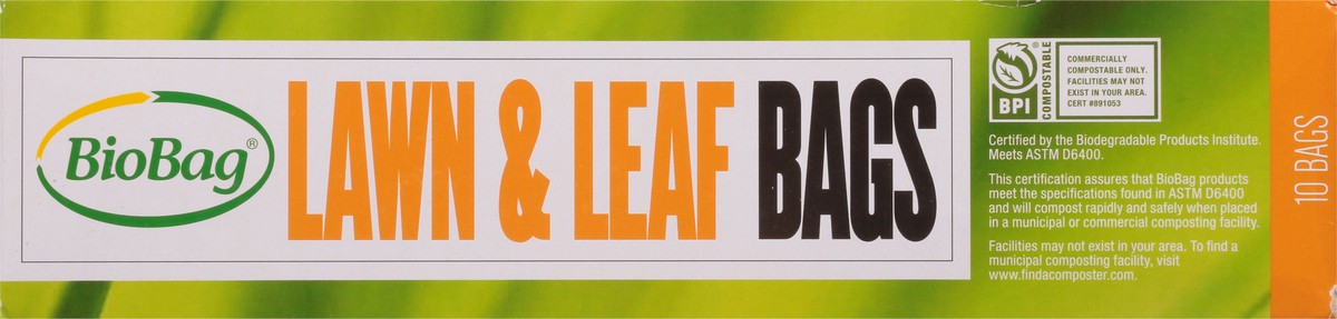 slide 9 of 9, BioBag Lawn & Leaf Bags, 10 ct