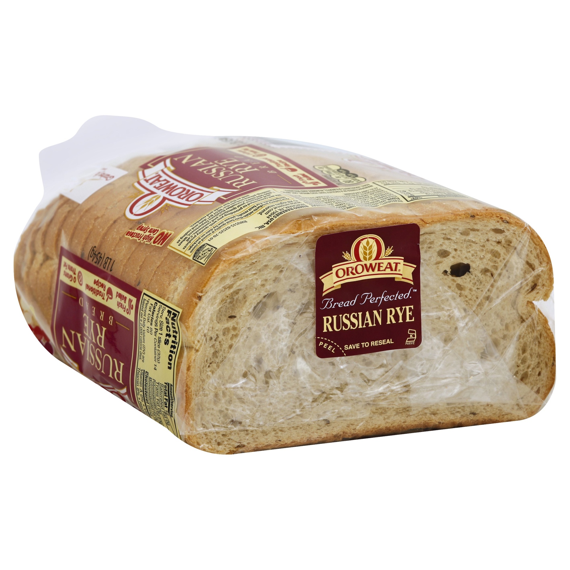 slide 1 of 8, Oroweat Russian Rye Bread, 16 oz
