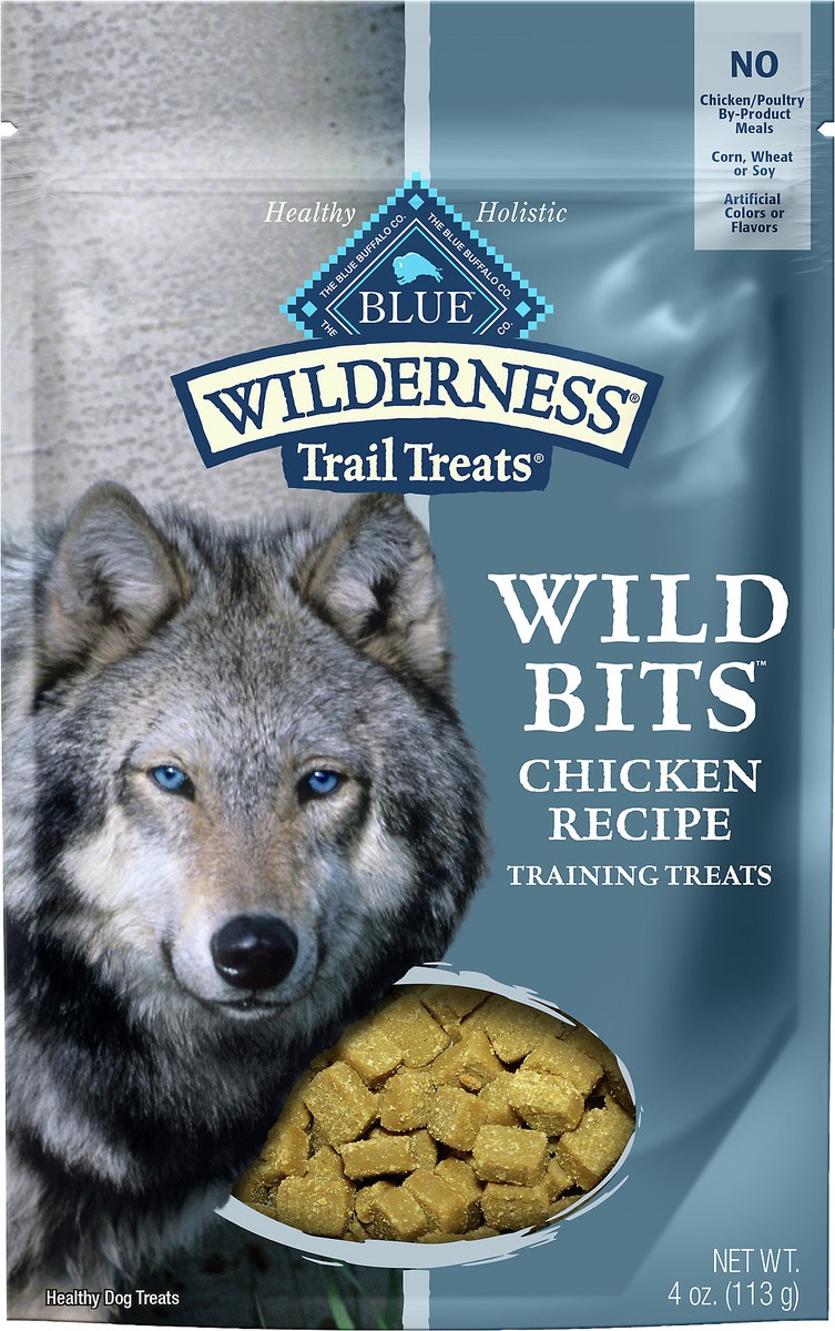 slide 2 of 3, Blue Buffalo Blue Wilderness Wild Bits Chicken Recipe Training Treats 4 oz, 4 oz