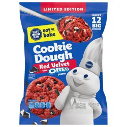 Pillsbury Ready to Bake! Red Velvet with Oreo Pieces Cookie Dough 12 Count