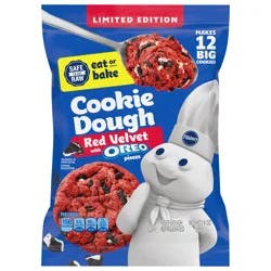 Pillsbury Ready to Bake! Red Velvet with Oreo Pieces Cookie Dough 12 Count