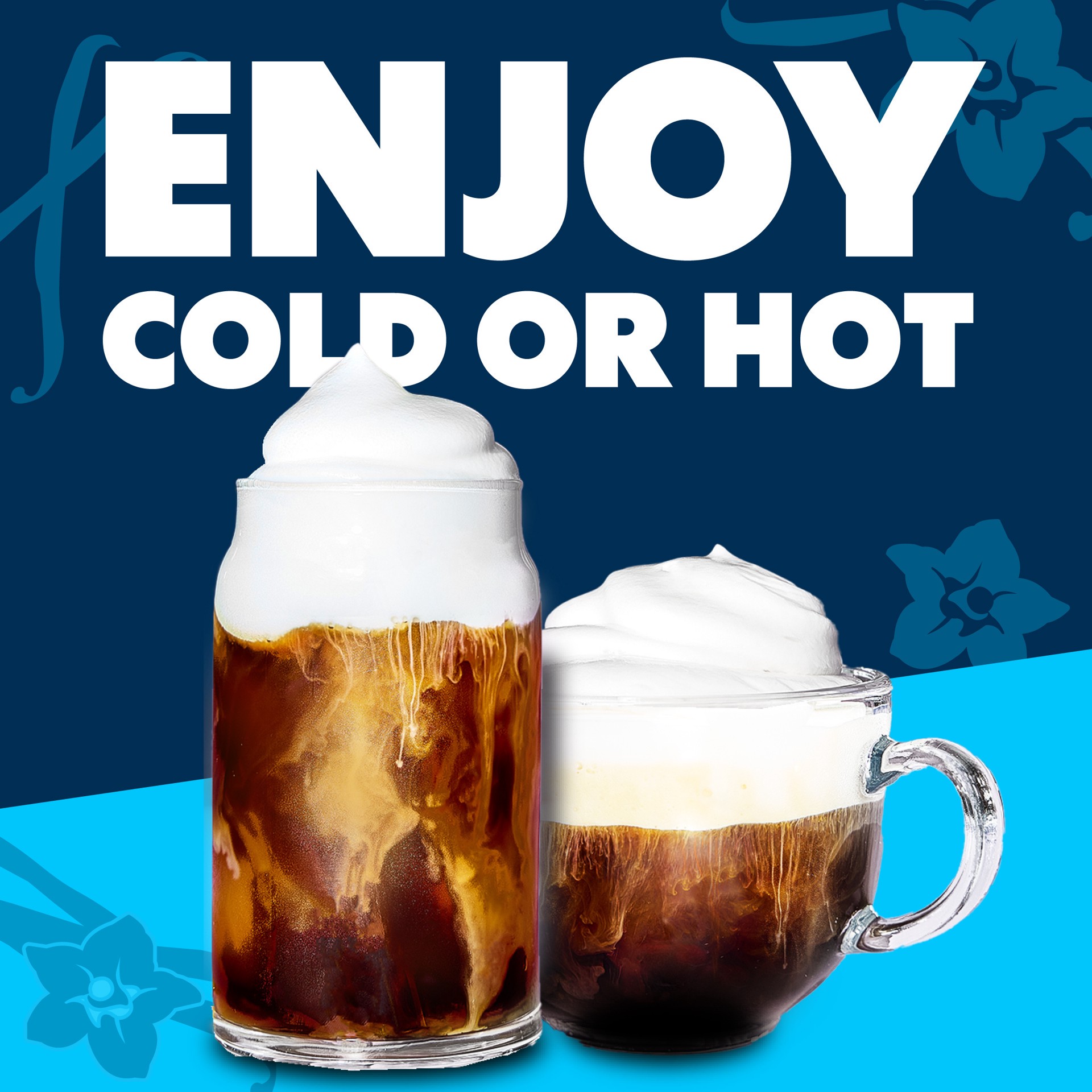 slide 4 of 7, Coffee mate French Vanilla Flavored Cold Foam Creamer, Non-Dairy, 50 Servings 14 oz, 14 oz