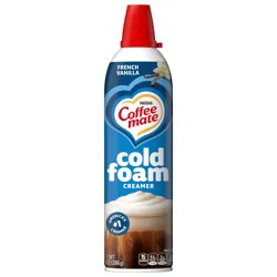 Coffee mate French Vanilla Flavored Cold Foam Creamer, Non-Dairy, 50 Servings