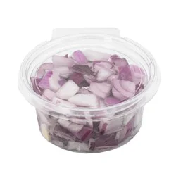 Fresh Cut Diced Red Onions