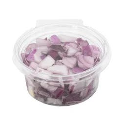 Fresh Cut Diced Red Onions