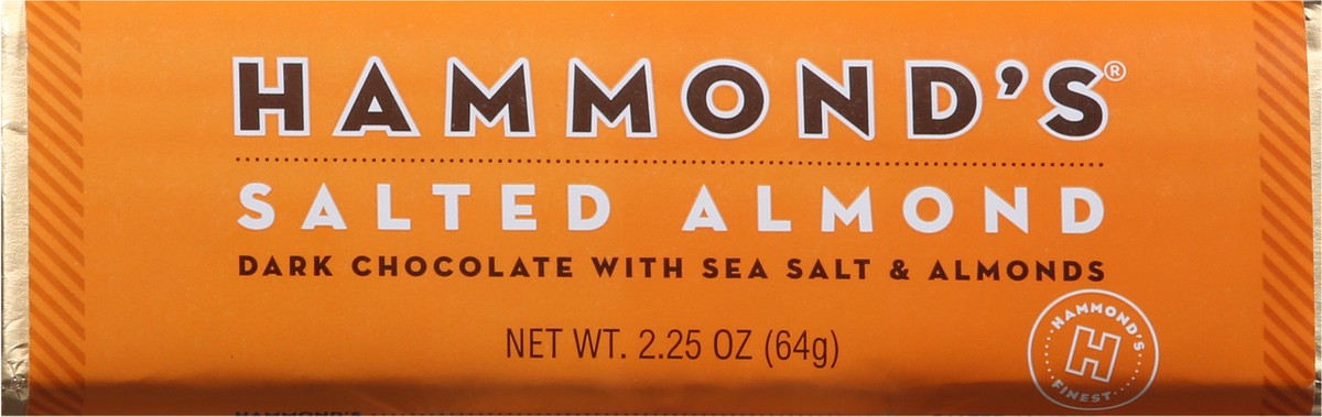 slide 3 of 13, Hammond's Salted Almond Dark Chocolate with Sea Salt & Almonds 2.25 oz, 2.25 oz