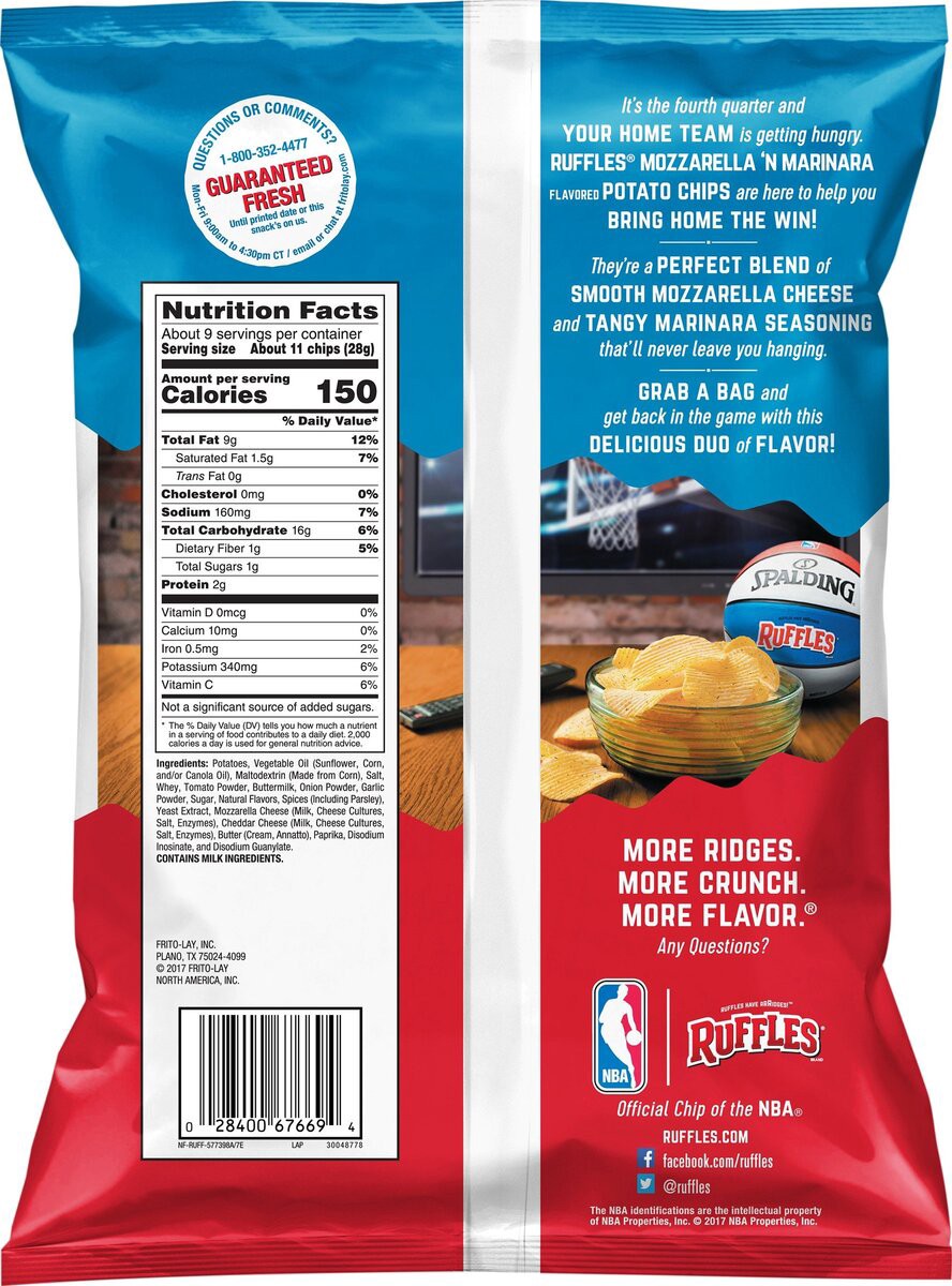 slide 5 of 6, Ruffles Potato Chips, 8.5 oz