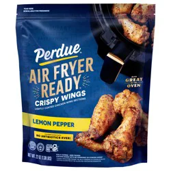 Perdue Air Fryer Ready Lemon-Pepper Crispy Chicken Wings, 22 oz