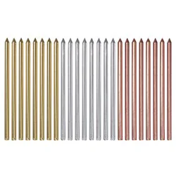 Papyrus Birthday Candles, Metallic - 24 Count