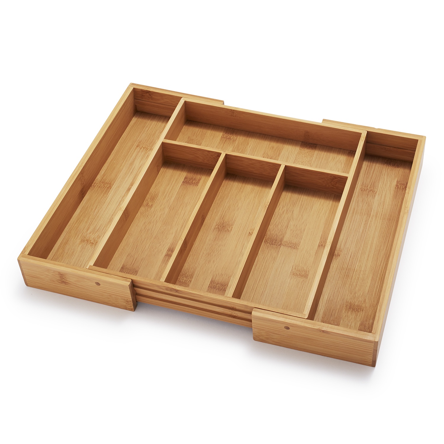 slide 1 of 1, Sur La Table Expandable Bamboo Silverware Tray, 1 ct