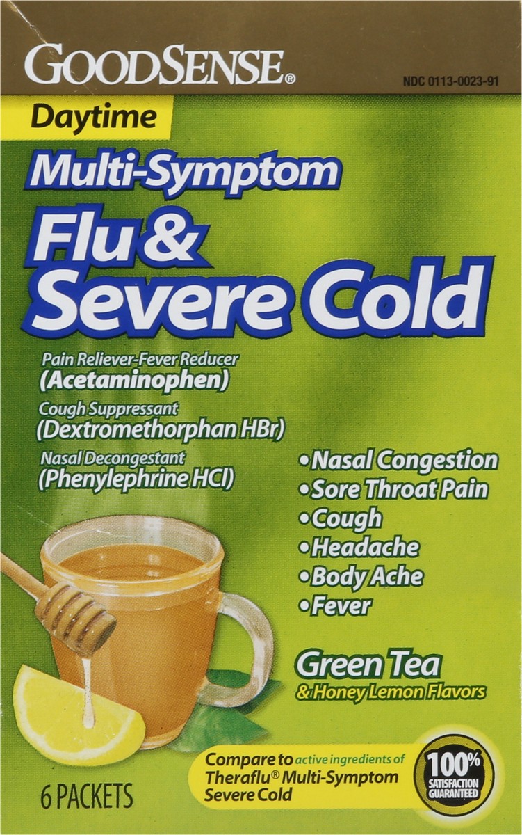 slide 3 of 12, Good Sense Daytime Multi-Symptom Flu & Severe Cold 6 ea, 6 ct