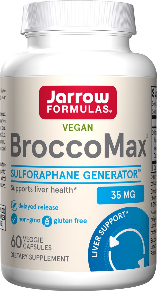 slide 5 of 5, Jarrow Formulas BroccoMax - 60 Veggie Capsules - Supports Healthy Cell Replication & Liver Health - Broccoli Dietary Supplement - 30 Servings (PACKAGING MAY VARY), 60 ct