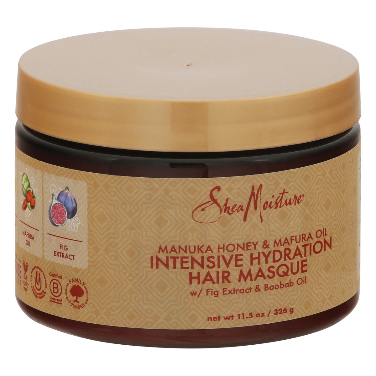 slide 2 of 9, SheaMoisture intensive hydration hair masque manuka honey & mafura oil 11.5 oz, 11.5 oz