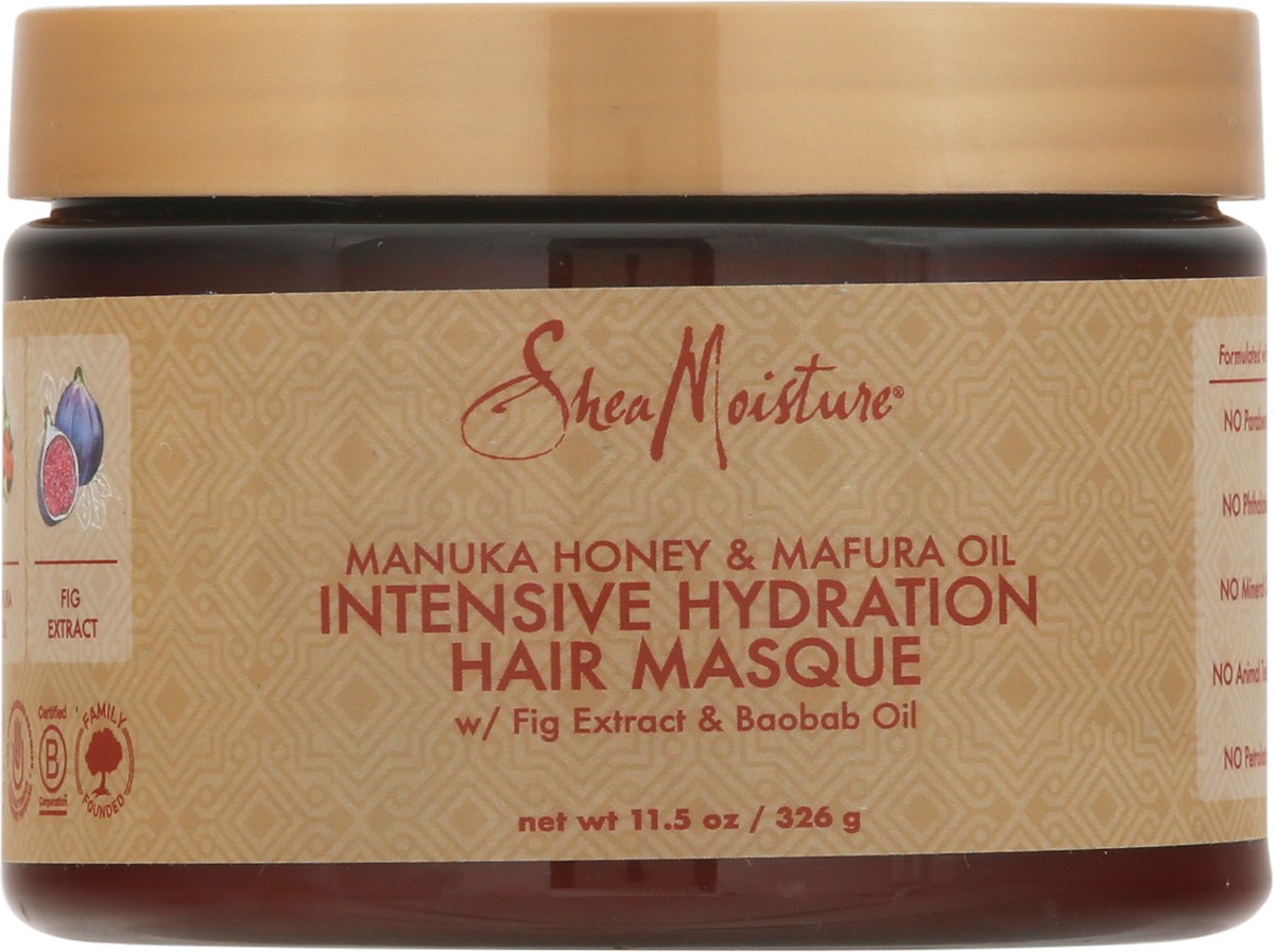 slide 5 of 9, SheaMoisture intensive hydration hair masque manuka honey & mafura oil 11.5 oz, 11.5 oz