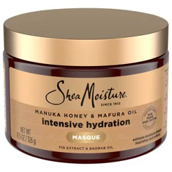 SheaMoisture Intensive Hydration Hair Masque Manuka Honey & Mafura Oil, 11.5 oz