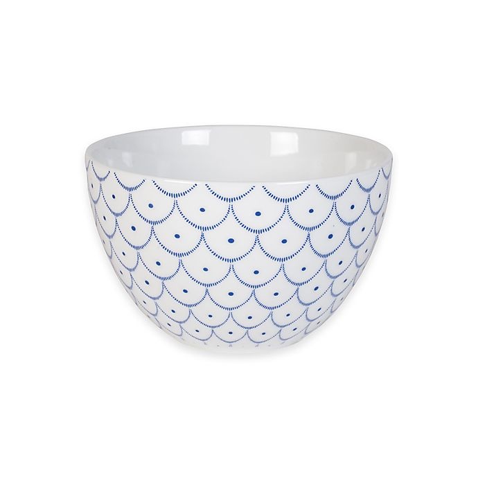 slide 1 of 1, Everyday White by Fitz and Floyd Bistro Blue Scallop Bowl, 1 ct