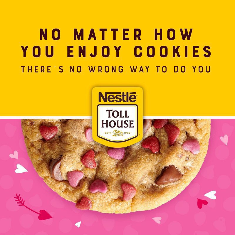 slide 4 of 7, Toll House Nestlé Toll House Valentine’s Chocolate Chip Cookie Dough with Heart Sprinkles, 14 oz