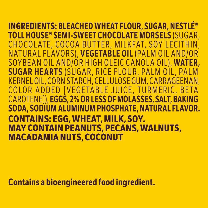 slide 3 of 7, Toll House Nestlé Toll House Valentine’s Chocolate Chip Cookie Dough with Heart Sprinkles, 14 oz