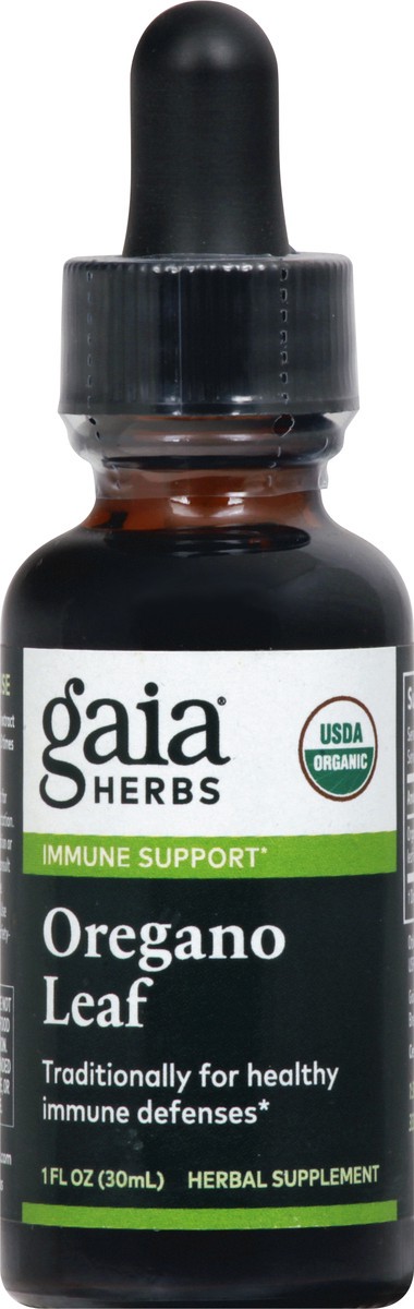 slide 1 of 13, Gaia Herbs Oregano Leaf Herbal Supplement, 1 fl oz