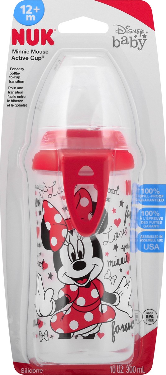 slide 9 of 11, NUK Disney Baby 10 Ounce Minnie Mouse Active Cup 1 ea, 1 ea