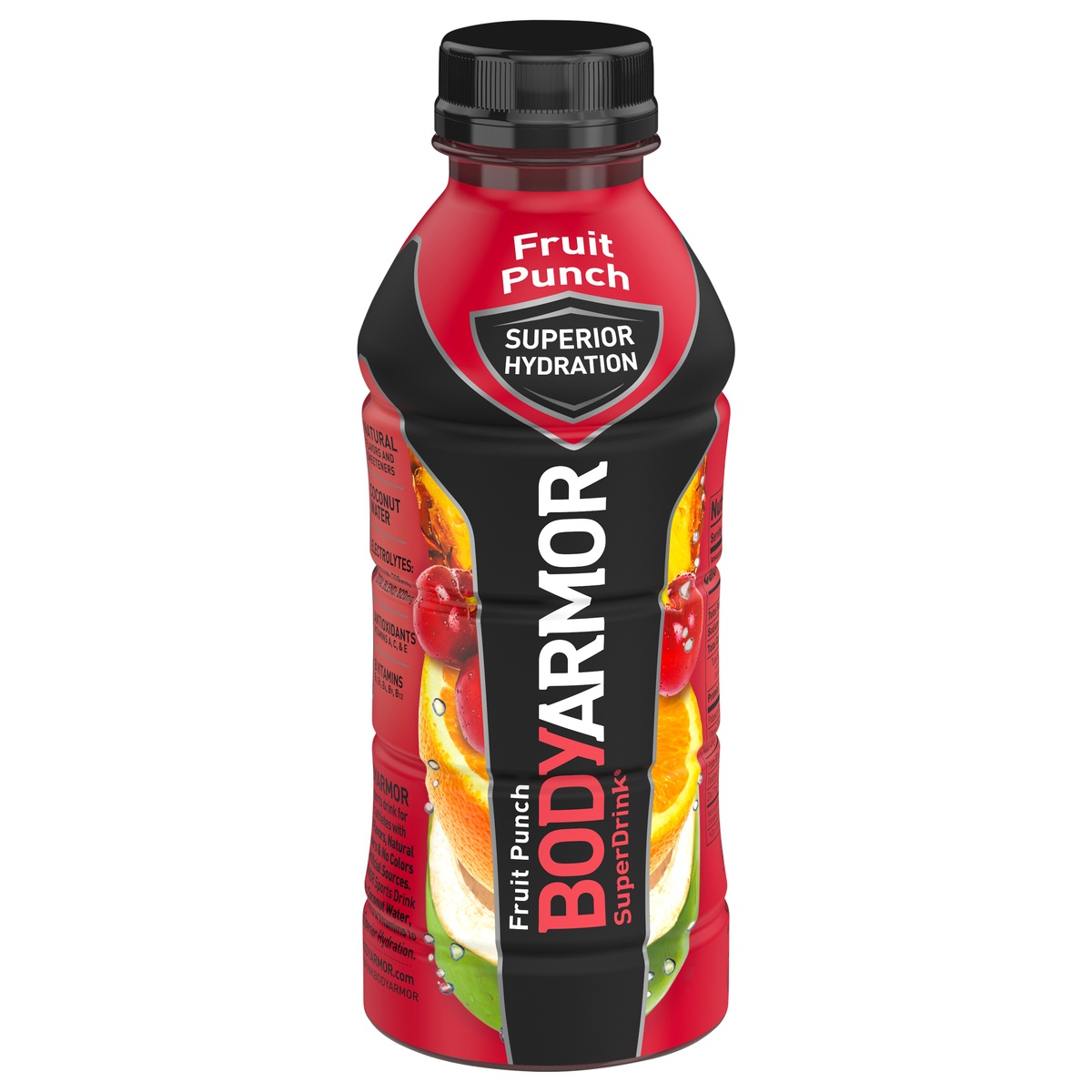 slide 2 of 7, Body Armor Superior Hydration Fruit Punch Super Drinkoz, 16 fl oz