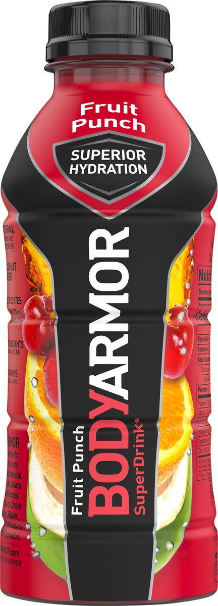 slide 5 of 7, Body Armor Superior Hydration Fruit Punch Super Drinkoz, 16 fl oz