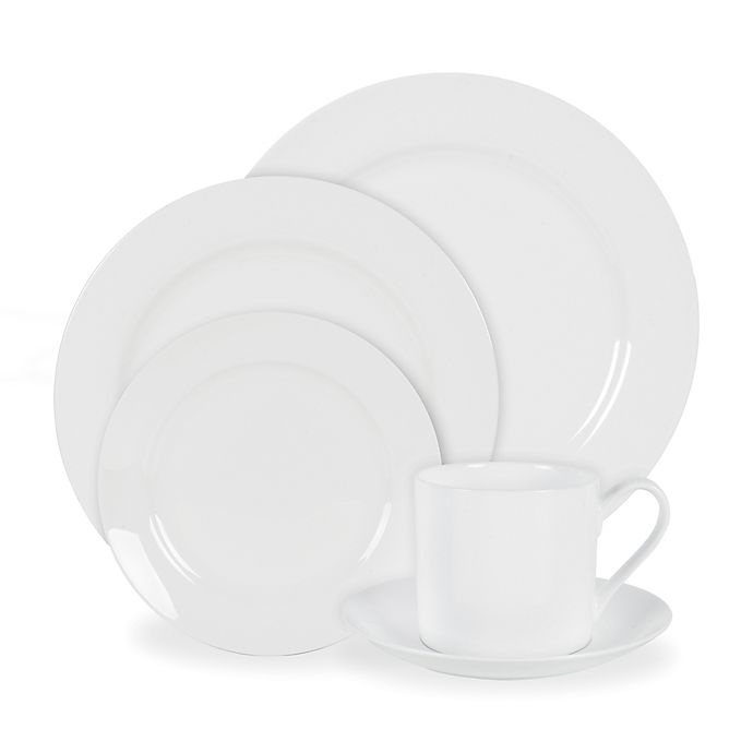 slide 1 of 2, Nevaeh White by Fitz and Floyd Grand Rim Place Setting, 5 ct