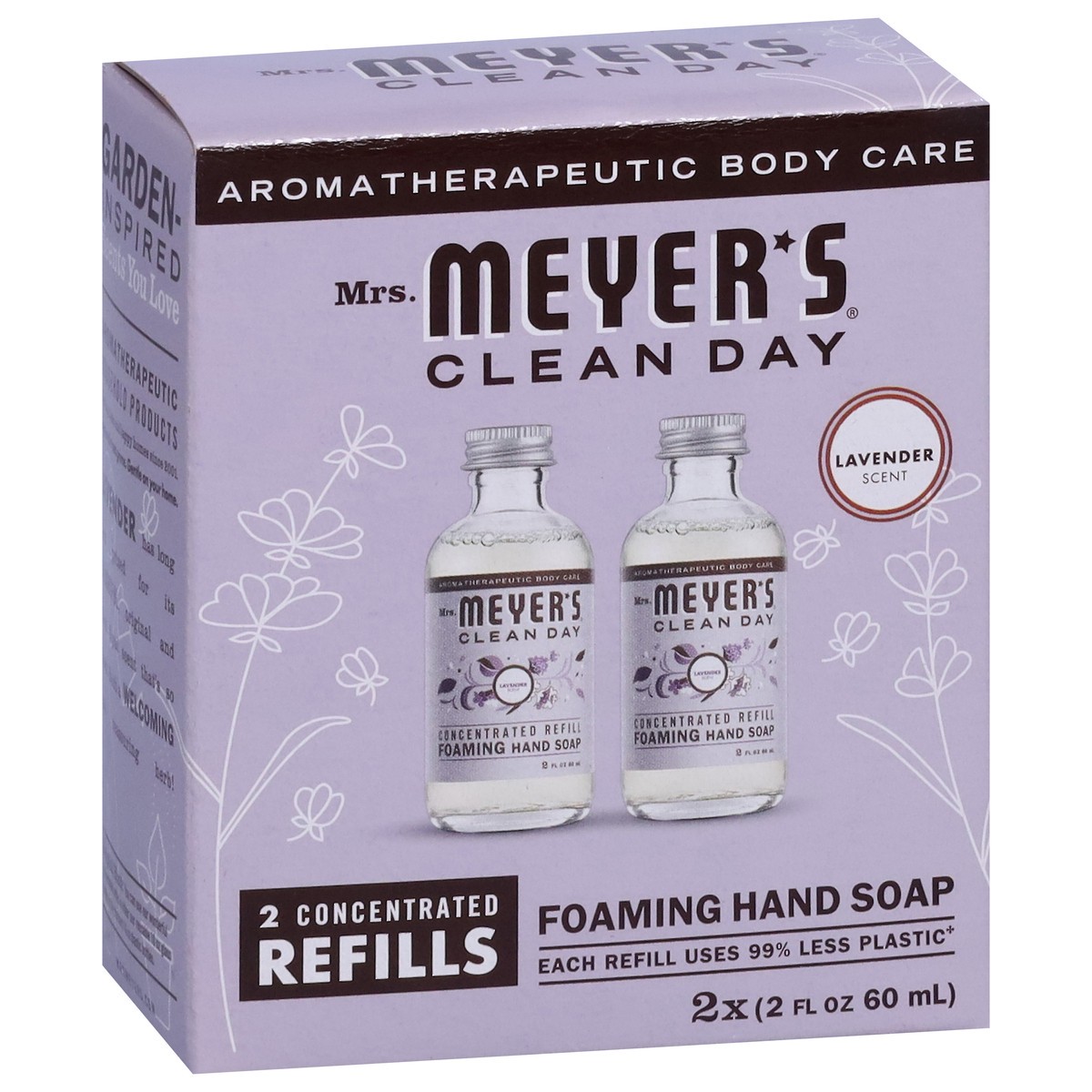 slide 4 of 12, Mrs. Meyer's Clean Day Foaming Lavender Hand Soap 2 - 2 fl oz Bottles, 2 ct