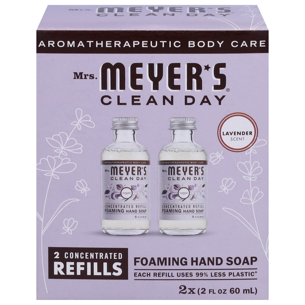 slide 1 of 12, Mrs. Meyer's Clean Day Foaming Lavender Hand Soap 2 - 2 fl oz Bottles, 2 ct