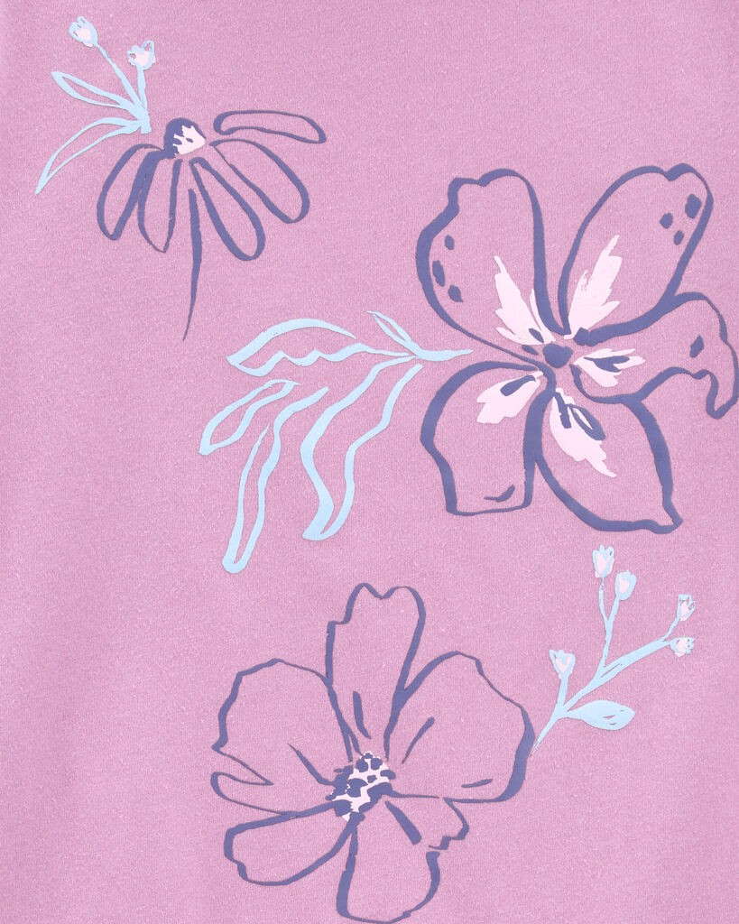 slide 2 of 2, Carter's Kid Short-Sleeve Tee - Purple Purple XS, 1 ct