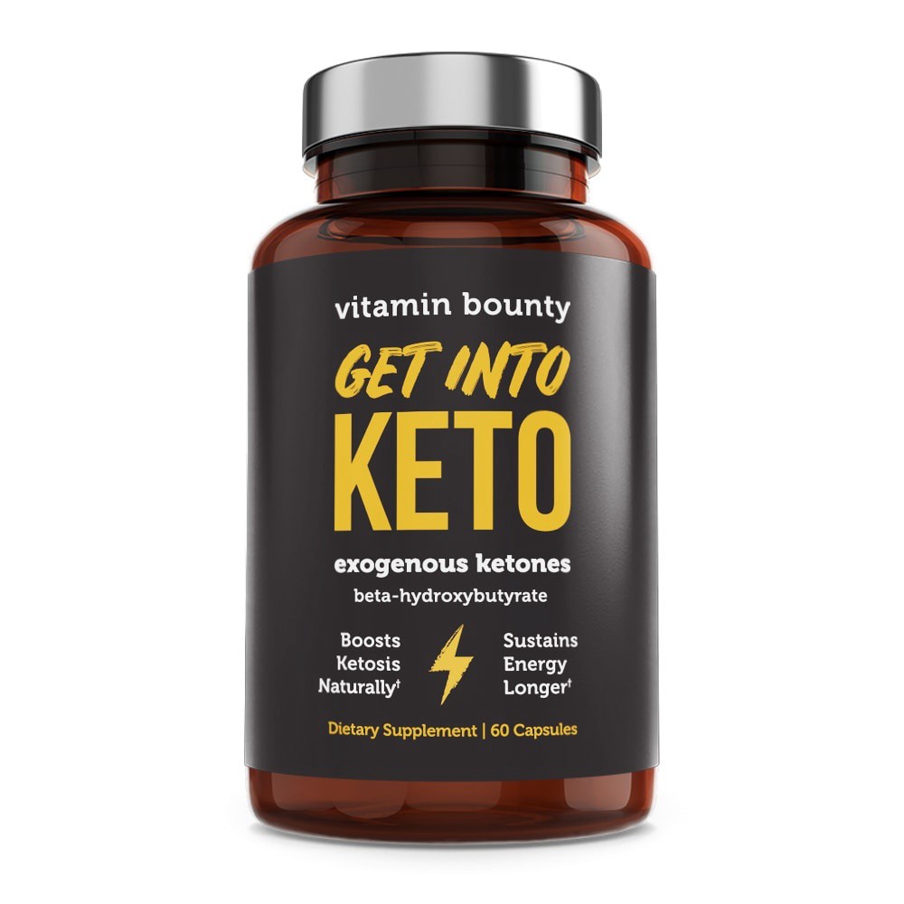 slide 3 of 3, Vitamin Bounty Get Into Keto Exogenous Ketones Capsules, 60 ct