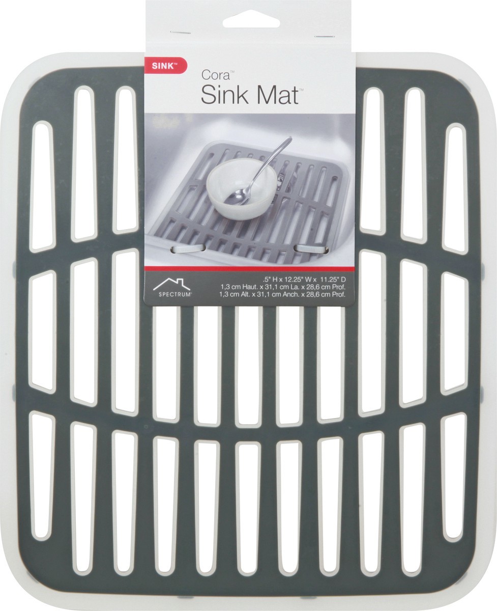 slide 4 of 11, Spectrum Cora Gray Sink Mat 1 ea, 1 ct