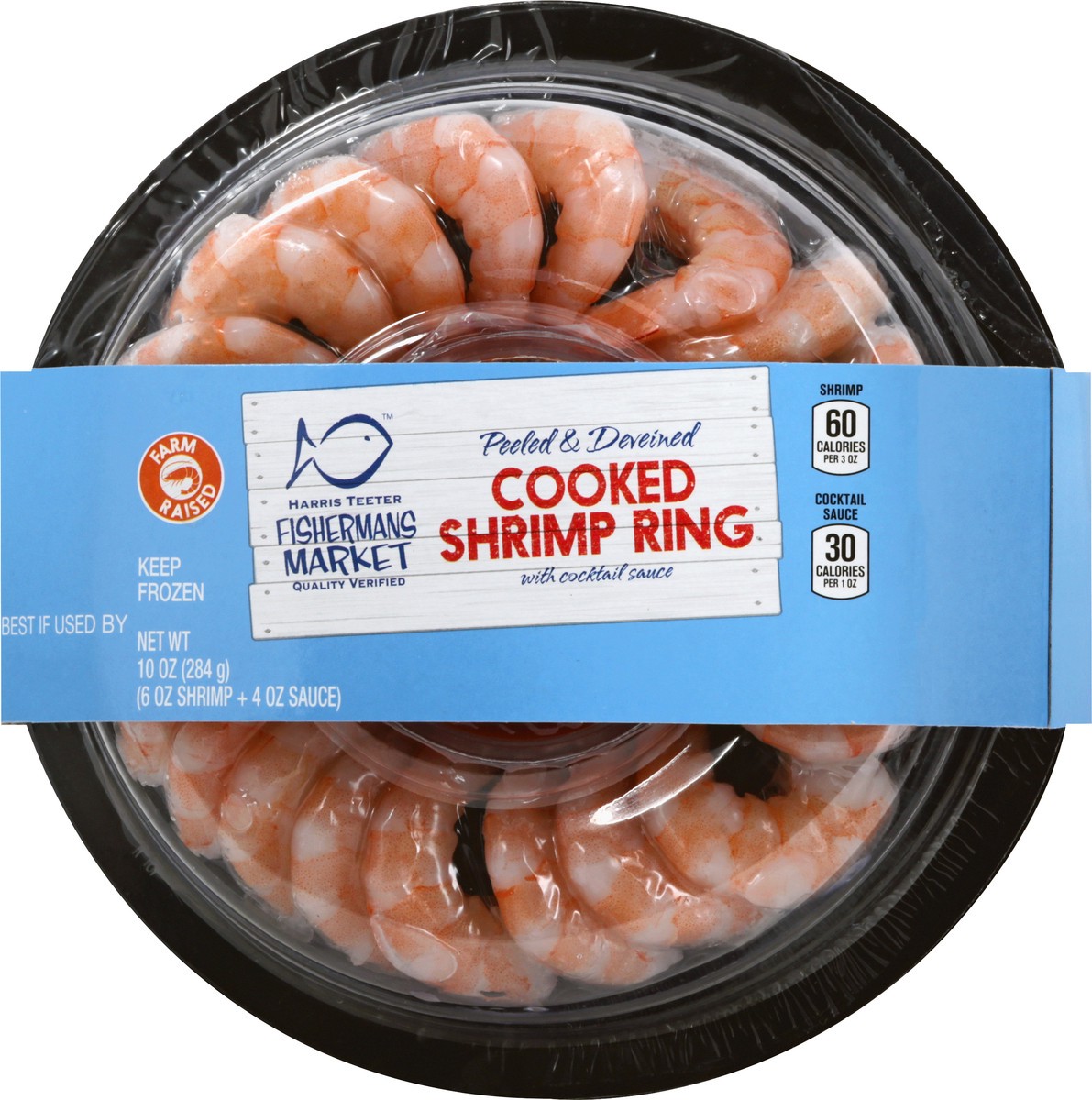 slide 8 of 9, Fisherman's Market With Cocktail Sauce Cooked Shrimp Ring 10 oz, 10 oz