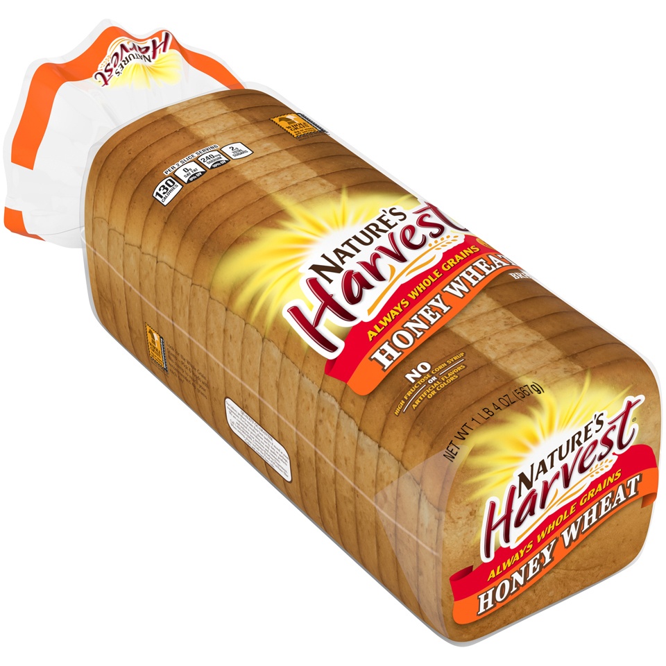 Nature's Harvest Honey Wheat Bread 24 oz | Shipt