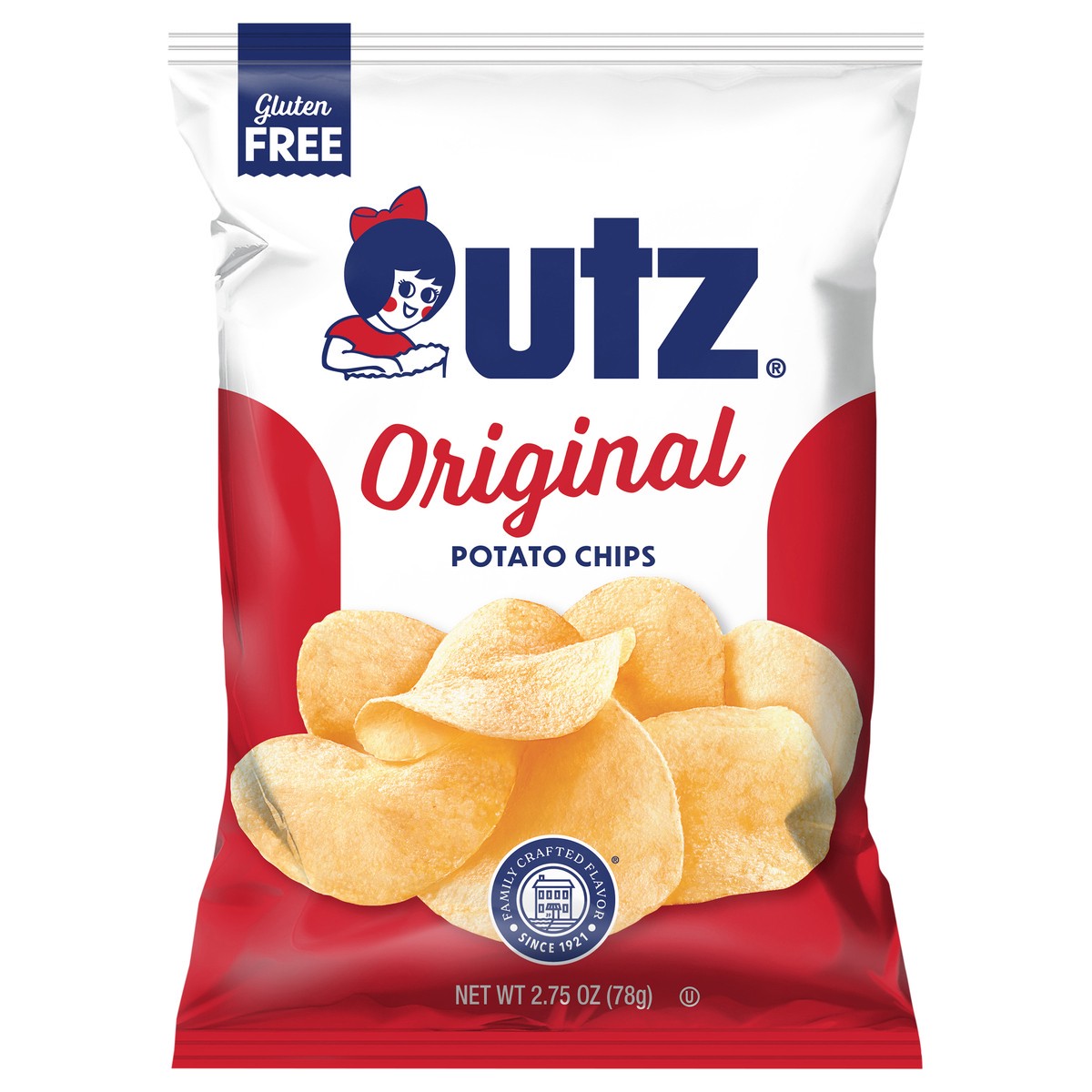 slide 1 of 7, Utz 2.75 oz Utz Original Potato Chips, 2.75 oz