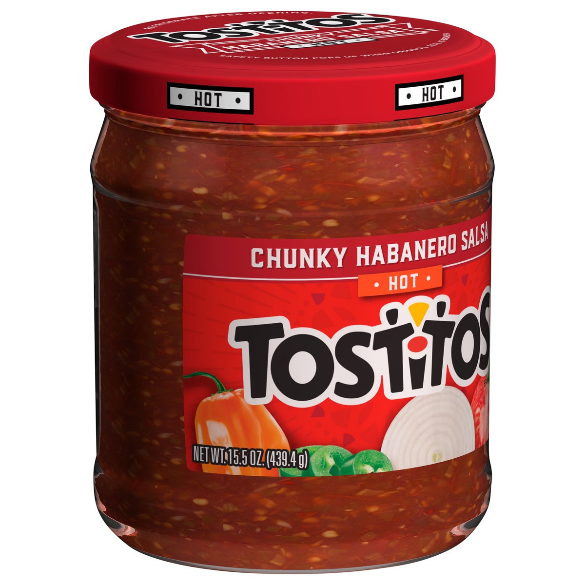 slide 5 of 14, Tostitos Hot Chunky Habanero Salsa 15.5 Oz, 15.5 oz