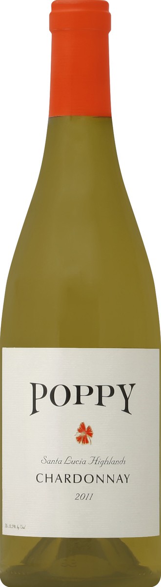 slide 1 of 2, Poppy Chardonnay 750 ml, 750 ml