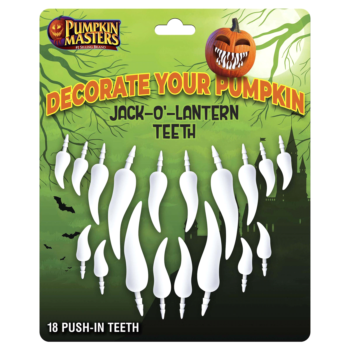 slide 1 of 2, Pumpkin Masters Jack Olantern Teeth, 18 ct