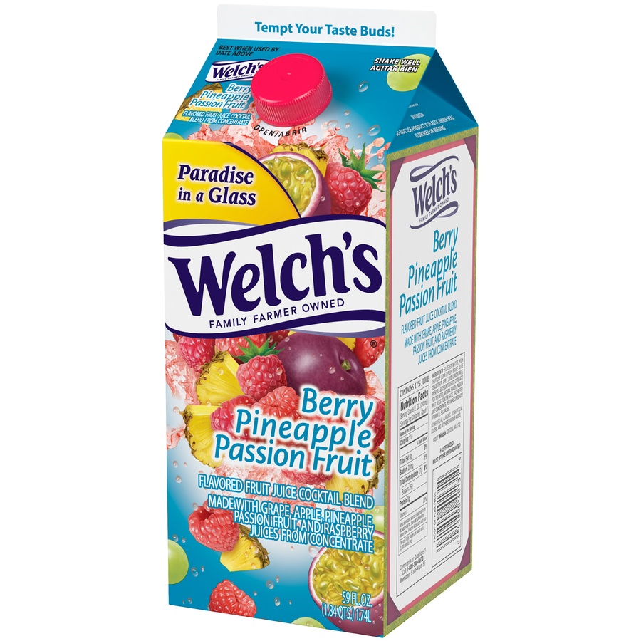 Welch's Berry Pineapple Passion Fruit Juice Cocktail 59 fl oz Shipt
