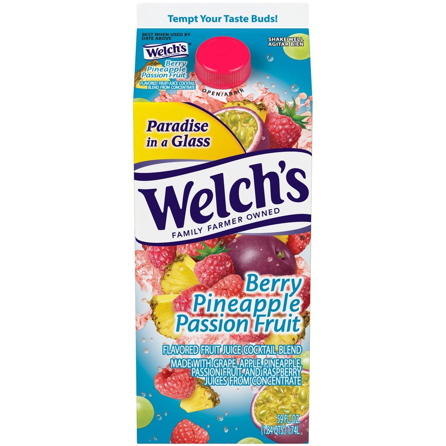 Welch's Berry Pineapple Passion Fruit Juice Cocktail 59 fl oz Shipt