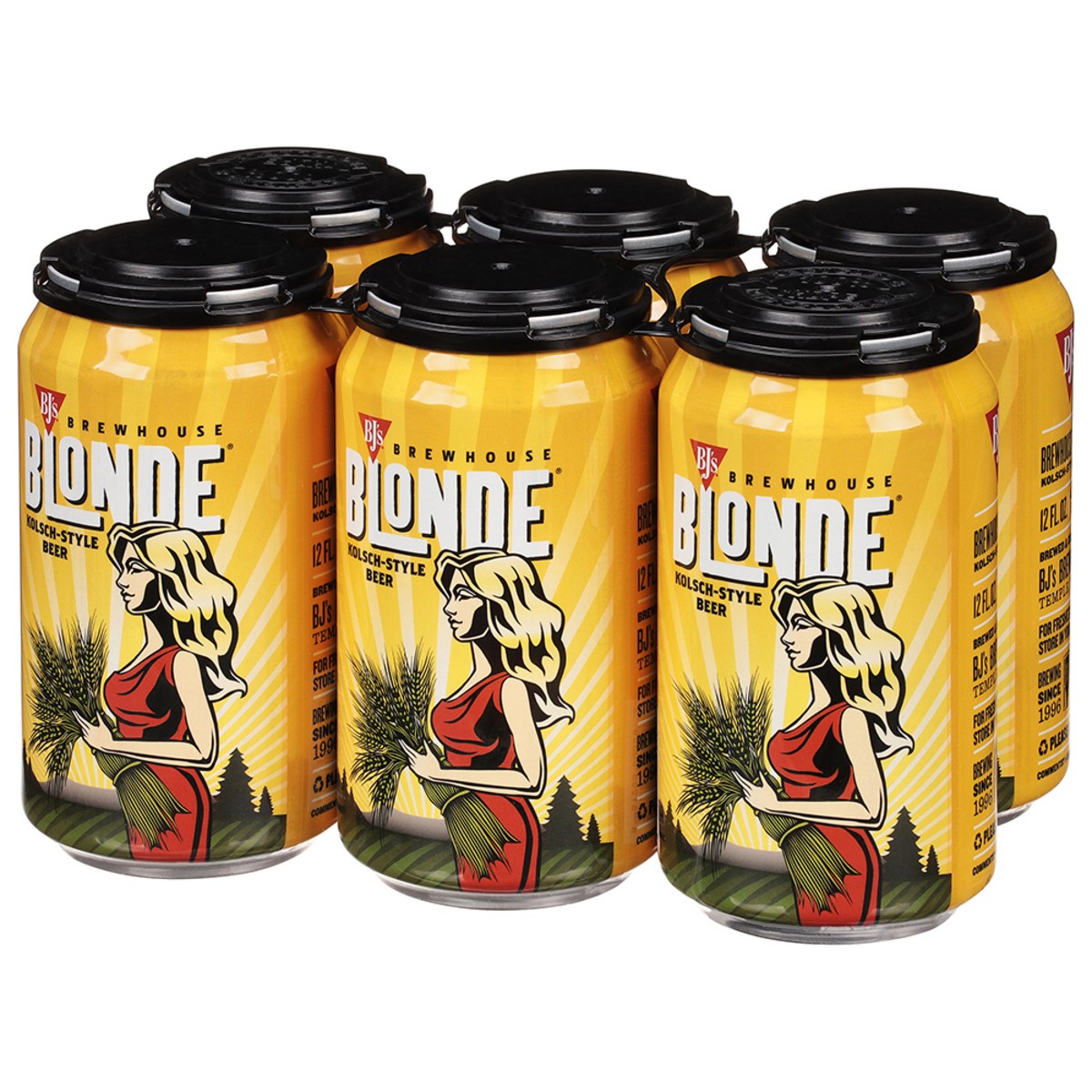 slide 5 of 9, BJ's Kolsch-Style Brewhouse Blonde Beer - 6 x 12 fl oz Cans, 6 ct; 12 oz