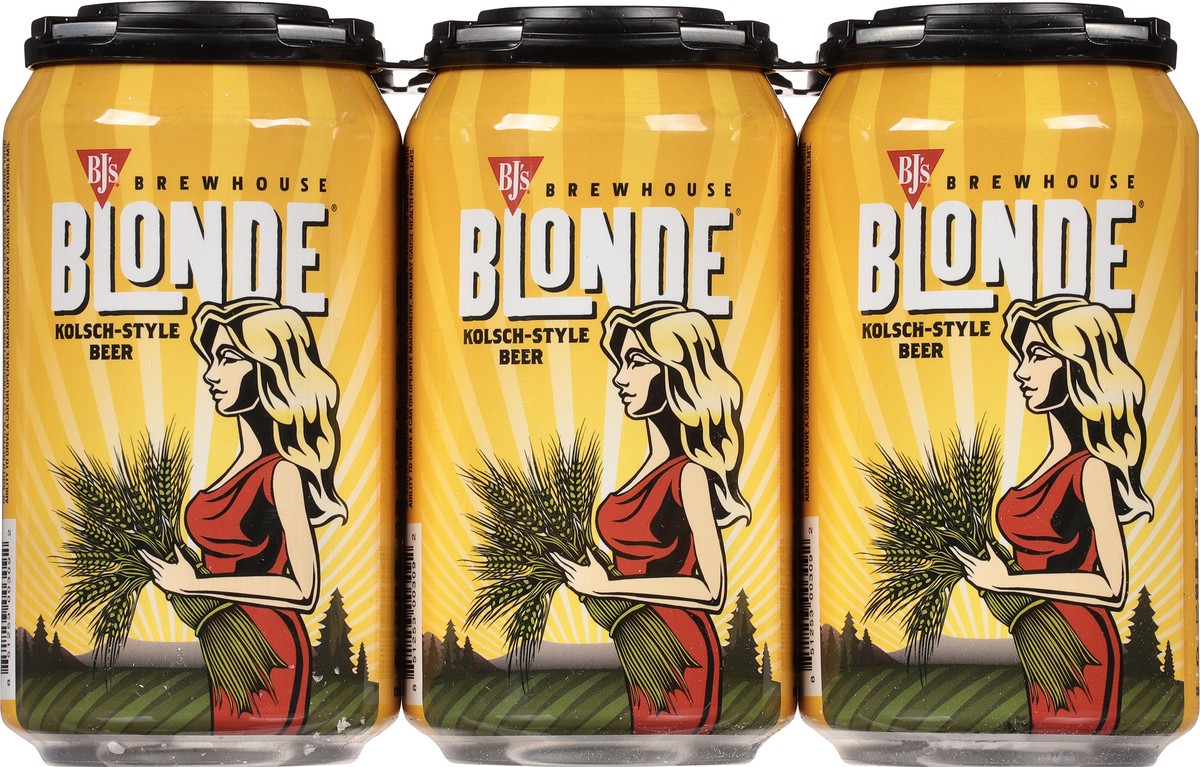 slide 9 of 9, BJ's Kolsch-Style Brewhouse Blonde Beer - 6 x 12 fl oz Cans, 6 ct; 12 oz