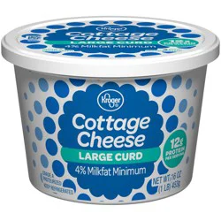 Kroger 4% Milkfat Large Curd Cottage Cheese