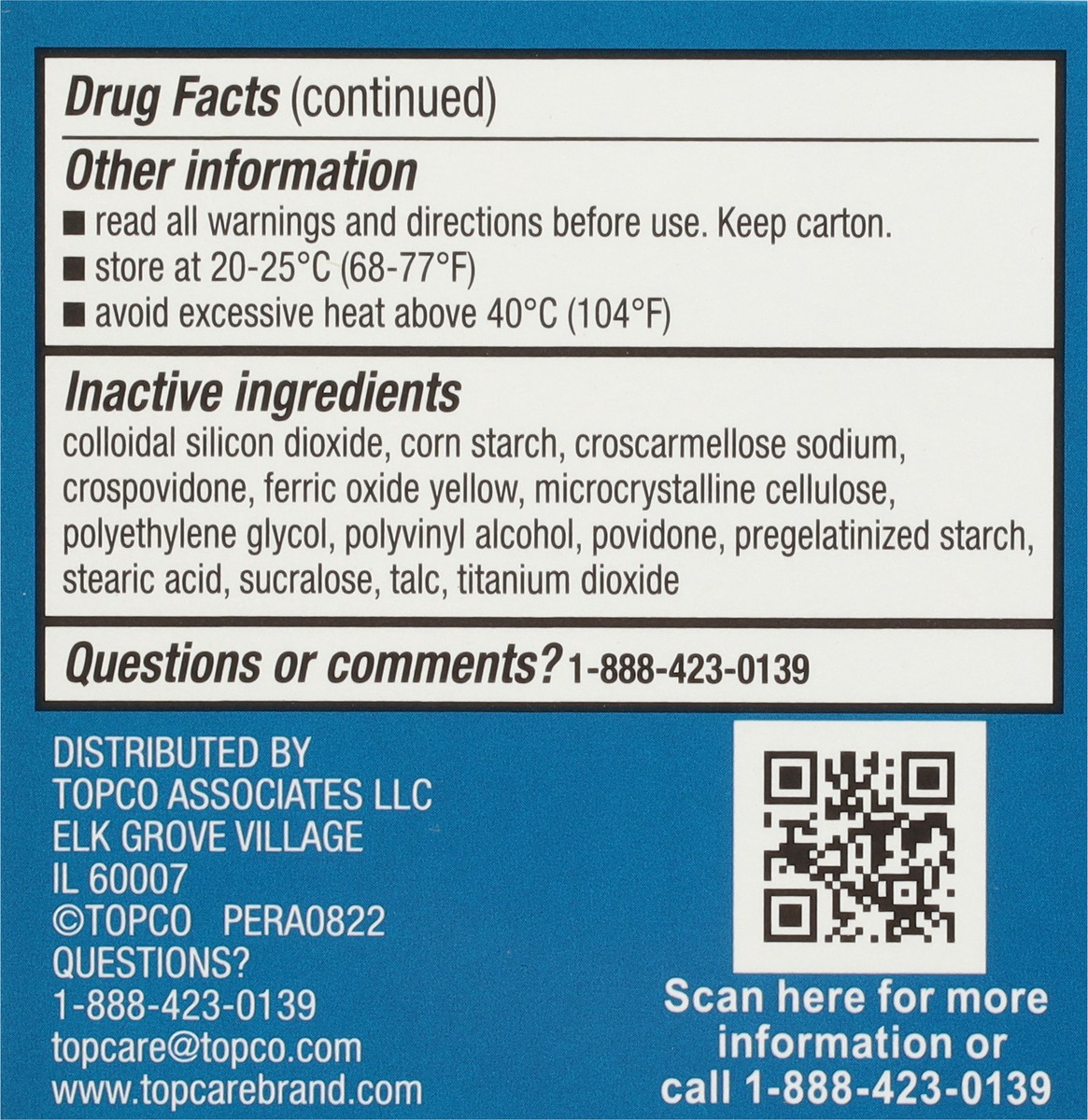 slide 14 of 14, Topcare Dual Action Acetaminophen 250Mg & Ibuprofen 125Mg Pain Relief 144 Count, 144 ct