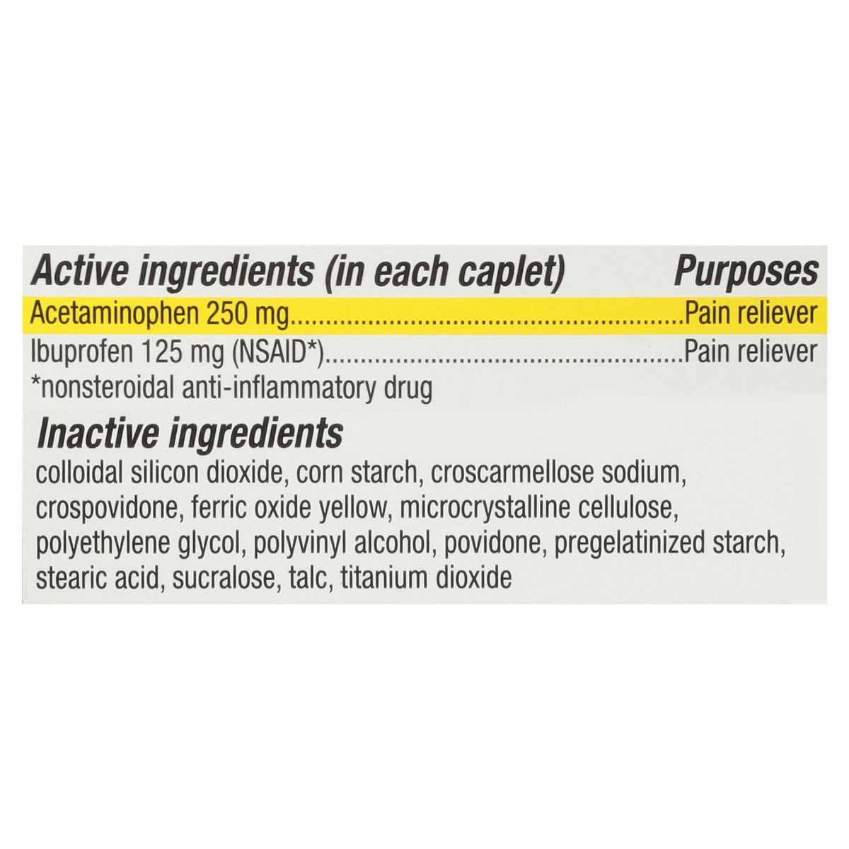 slide 12 of 14, Topcare Dual Action Acetaminophen 250Mg & Ibuprofen 125Mg Pain Relief 144 Count, 144 ct