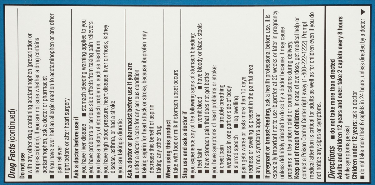 slide 5 of 14, Topcare Dual Action Acetaminophen 250Mg & Ibuprofen 125Mg Pain Relief 144 Count, 144 ct