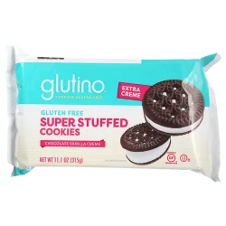 Glutino Gluten Free Super Stuffed Chocolate Vanilla Creme Cookies - 11.1 oz
