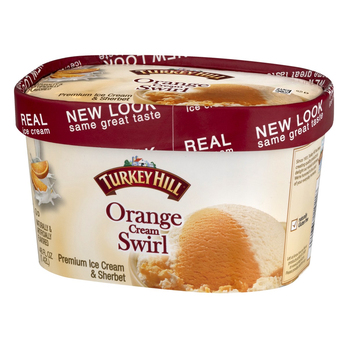 Turkey Hill Original Recipe Orange Cream Swirl Premium Ice Cream
