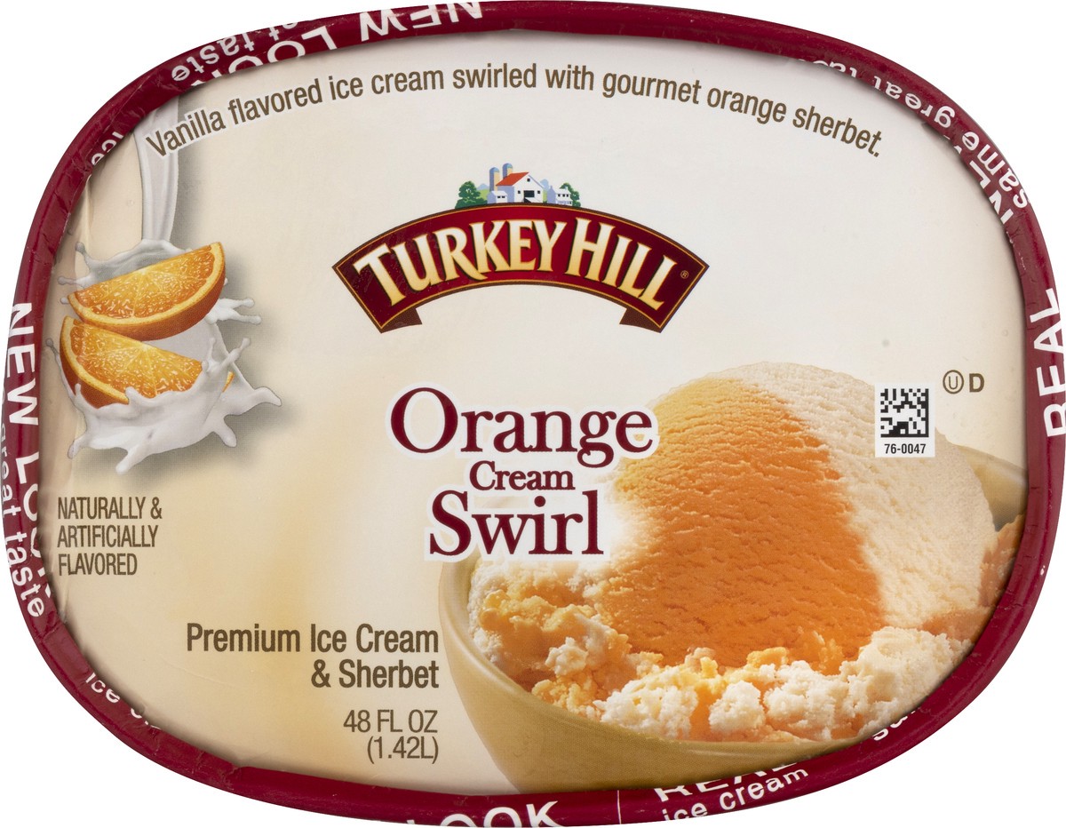Turkey Hill Original Recipe Orange Cream Swirl Premium Ice Cream